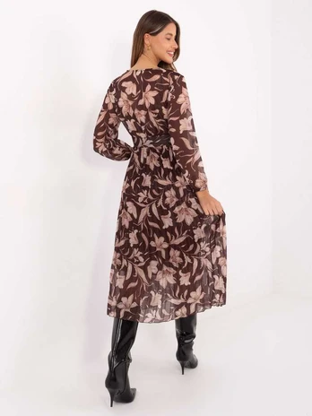 Suknelė Italy Moda Sukienka-IT-SK-11389-1.28P-ruda