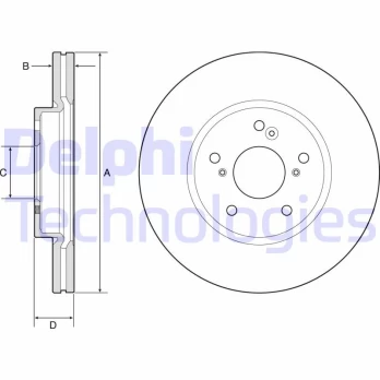 DELPHI BG4785C Brake Disc