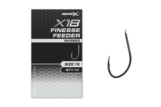 Kabliukai Matrix X1B Finesse Feeder su užkarpėle Nr. 12