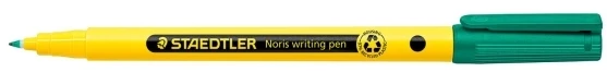 STAEDTLER Noris rašiklis Plonas flomasteris Žalias