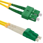 Laidas Qoltec SC/APC, LC/APC, 2 m, geltona
