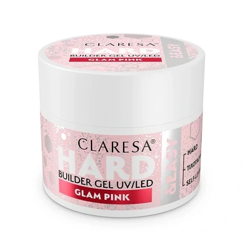 Claresa Hard&Easy nagų lakas 12g Glam Rožinė (3)