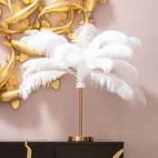 KARE Stalinis šviestuvas "Feather Palm" su plunksnomis, baltas