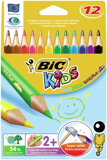 BIC Evolution Triangle - Multi - 12 pc(s)