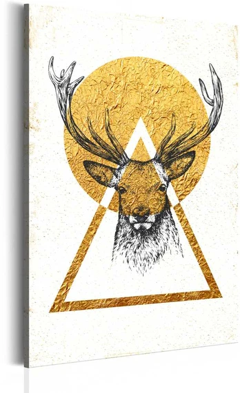 Artgeist Paveikslas - My Home: Golden Deer