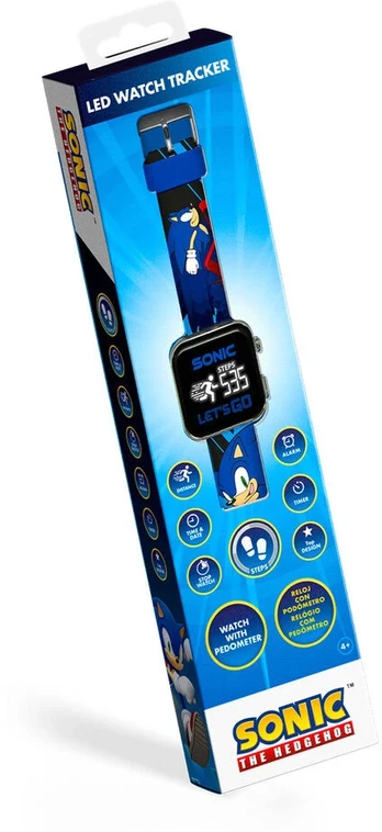 Kids Licensing Sonic the Hedgehog led tracker watch