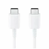 USB kabelis originalus Samsung EP-DA705BWE 25W 3A Type-C-Type-C 1.0m baltas kaina