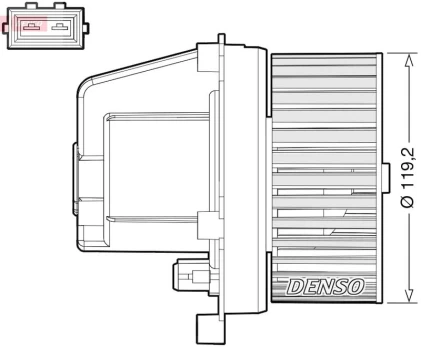 Vidaus pūtiklis DENSO DEA33003