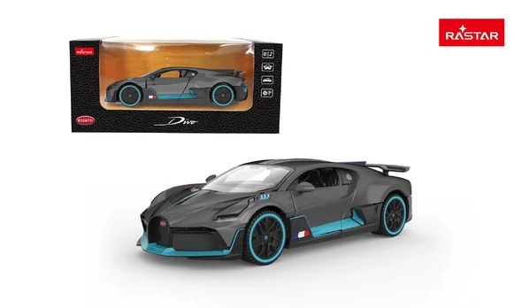 „Metal Car“ 1:32 „Bugatti Divo“ pilkos spalvos RASTAR