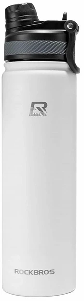 Rockbros 35210029006 bicycle thermal bottle for drinks 620 ml - baltas