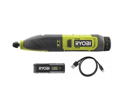 Akumuliatorinis tiesinis šlifuoklis Ryobi RPC4-120G, 4 V, 2,0 Ah
