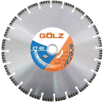 Deimantinis diskas betonui GOLZ CT40 (LB40) Ø450x25,4