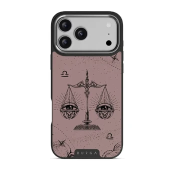 Libra - iPhone 17 Pro Max Case, Elite Dark (MagSafe) / Silver / Pink