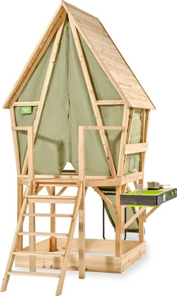 EXIT Yuki 550 playhouse with slide, mud kitchen and sandpit