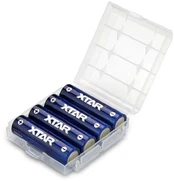 Xtar 1,5V 2500mAh AA įkraunamas elementas, 4 vnt. + dėklas kaina