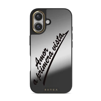 Amor - iPhone 16 Case, Elite Mirror Dark (MagSafe) / Gold