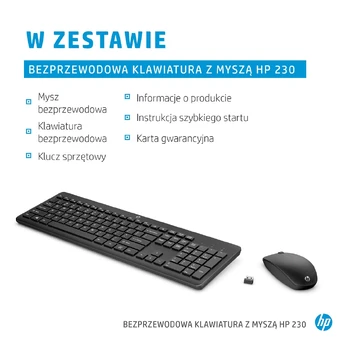HP 230 Belaidė klaviatūra ir pelė Combo