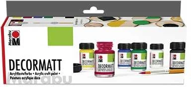 Marabu Decormatt basic set 6x15ml