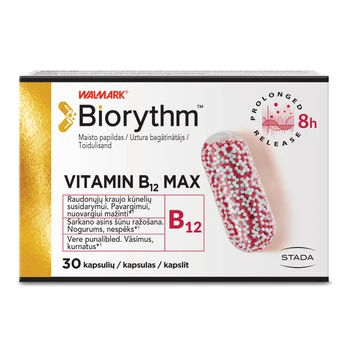 BIORYTHM VITAMIN B12 MAX, 30 kaps.