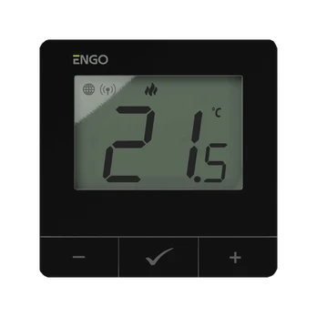 Engo E25 Zigbee virštinkinis termostatas 230V, juodas