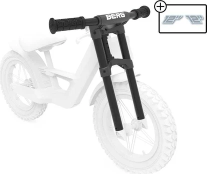 Berg Biky Cross Juodas- Double front fork
