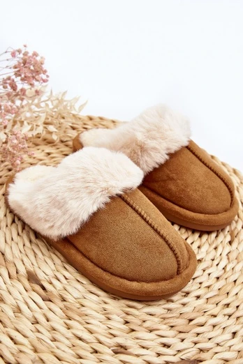 Vaikiškos šlepetės su kailiu Camel Befana