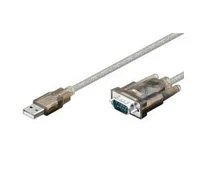 Kabelis USB MicroConnect USB-A - DB-9 1.8 m Sidabrinė (USBADB)
