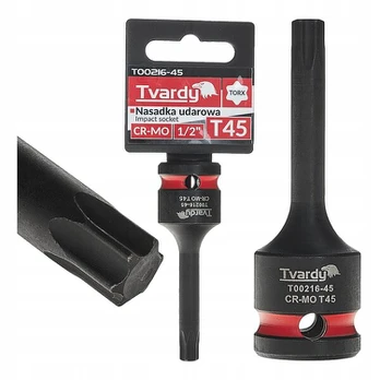 Smūginė Torx T45 1/2" Cr-mo galvutė