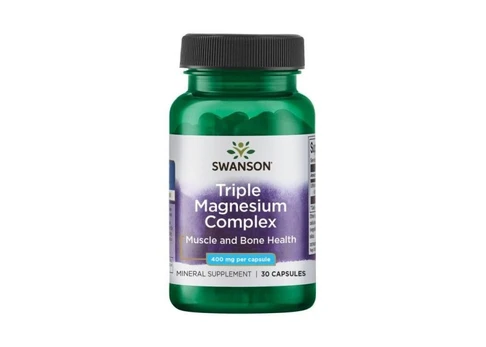 Swanson Triple Magnesium Complex, 400 mg, 30/100/300 kapsulių