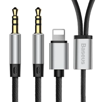 Baseus cable L33 audio 8-pin / mini-jack (3,5 mm) for mini-jack (3,5 mm) black
