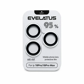 Apsauginiai stiklai Evelatus Apple iPhone 18 Pro / 18 Pro Max Camera Lens Protector Armor Silver