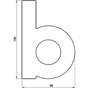 Namo numeris - b raidė