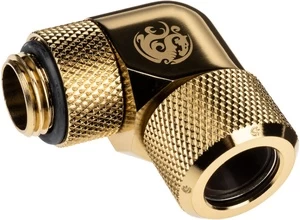 BitsPower Bitspower Advanced Multi-Link Adapteris Anschluss 90 Grad G1/4 col. AG auf 12mm AD Hardtube - drehbar, Messing