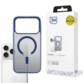 Dėklas Apple iPhone 17 Pro - 3mk Frosty MagCase Mėlyna
