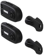 Thule Sweden Thule Wheel Strap Locks, Juodas, Plastic