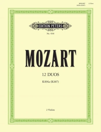 12 Duos for 2 Horns K487 (496a) (Transcribed for 2 Violins)