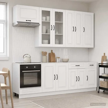 Virtuvės vienetas KALMAR 8 pcs Itin blizgi balta