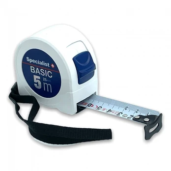 Ruletė SPECIALIST+ Basic, 5 m x 25 mm, nailoninė juosta