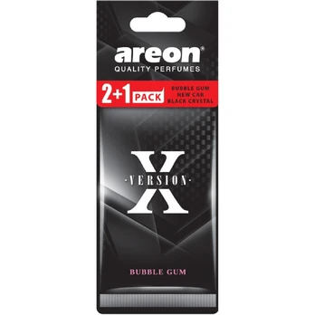 AREON X Vanilla+New Car+ B.Crystal, oro gaiviklis, 3 vnt