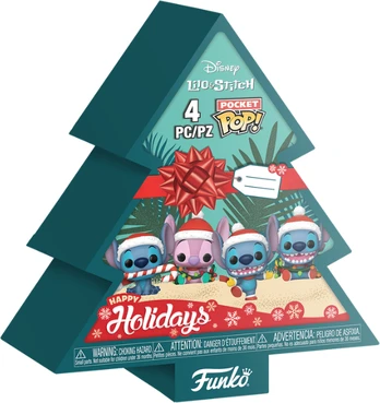 Funko Pop! - Keychain 4-Pack Stitch HLDY Tree Box (86092)