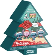 Funko Pop! - Keychain 4-Pack Stitch HLDY Tree Box (86092) kaina