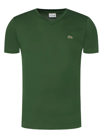 Lacoste Marškinėliai TH6710 Žalia Regular Fit