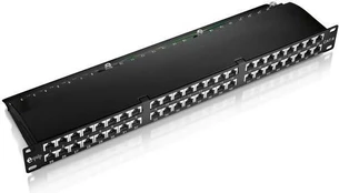 Equip Patchpanel 48x RJ45 Cat6 19" 1HE juodas Premium