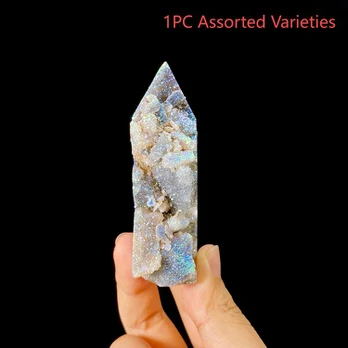 Kvarco kristalas, Aura Sphalerite Point-Sidabrinė