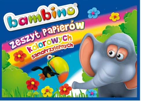 Bambino spalvotas popierius B4, 8 lapai, 80 g/m²