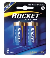 Rocket Alkaline C elementas, 2 vnt. kaina