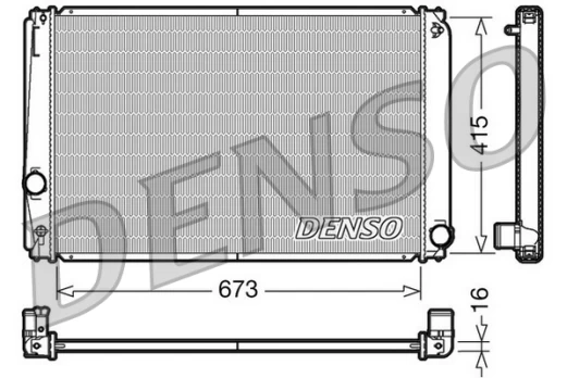 Variklio radiatorius DENSO DRM50051