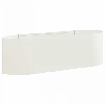 Pakelta sodo lova Balta 140 x 40 x 40 cm Plienas