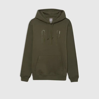 GAP Shine Logo Hoodie Army Jacket Green - Dydis S (829192-01 Džemperiai)