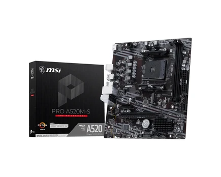Pagrindinė plokštė MSI A520M-S PRO (AM4) (D)